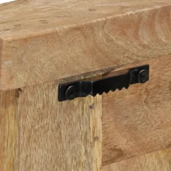 vidaXL Kapstokken 2 st 38x100 cm massief mangohout