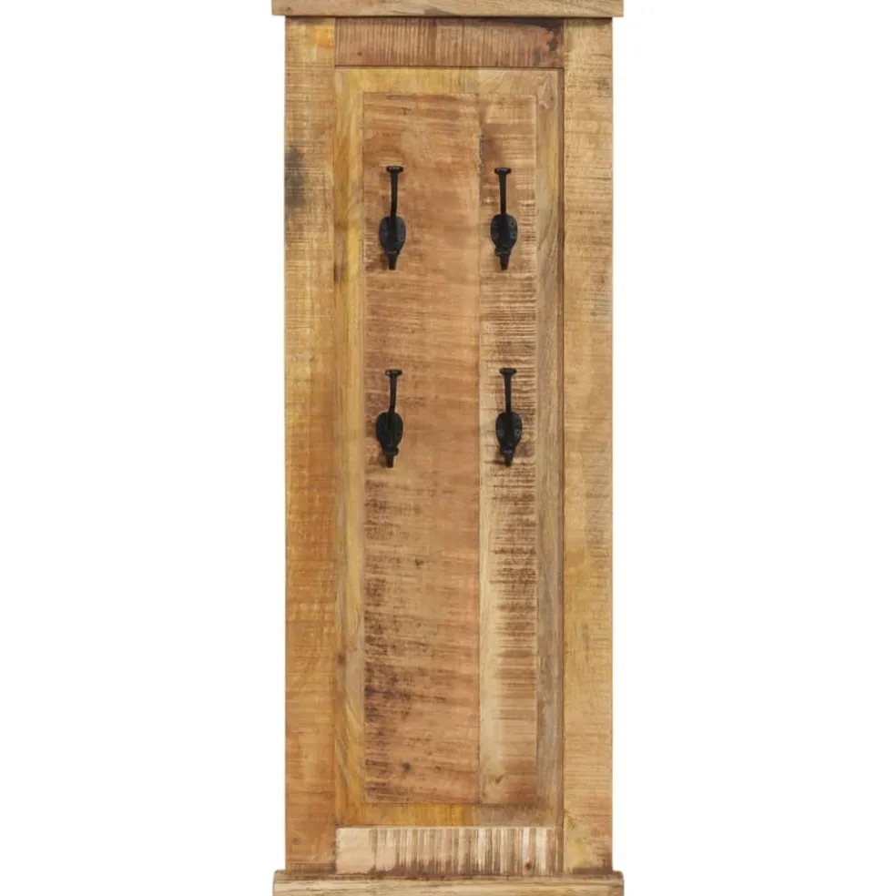 vidaXL Kapstokken 2 st 38x100 cm massief mangohout