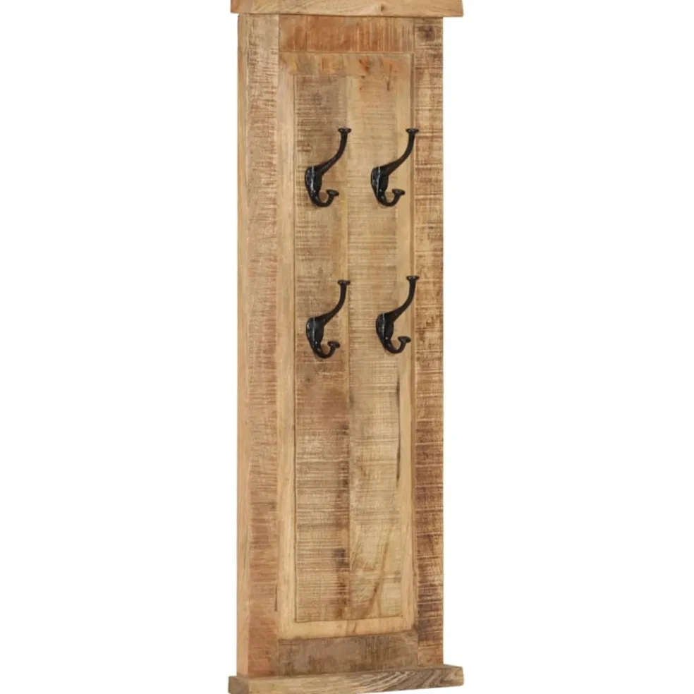 vidaXL Kapstokken 2 st 38x100 cm massief mangohout
