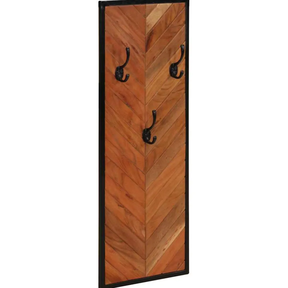 vidaXL Kapstokken 2 st 35x1x90 cm massief acaciahout