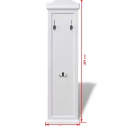 vidaXL Kapstokken wit 2 st