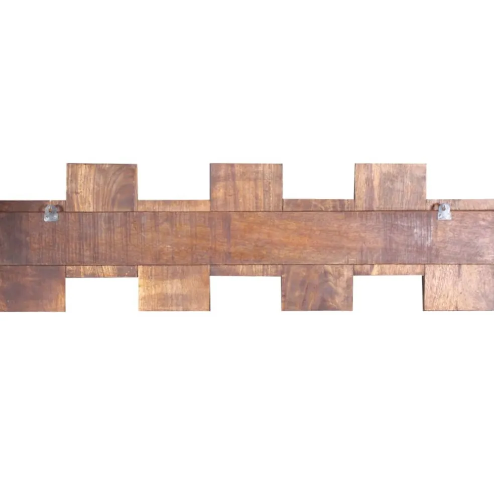 vidaXL Kapstok met 7 haken massief gerecycled hout