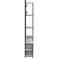 vidaXL Kapstok met schoenenbank Grijs Sonoma 143 x 30 x 199,5 cm