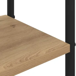 vidaXL Kapstok met schoenenbank Artisanaal eiken 143 x 30 x 199,5 cm
