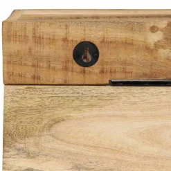 vidaXL Kapstok Wandgemonteerd Bruin 73 x 19 x 23 cm Massief mangohout