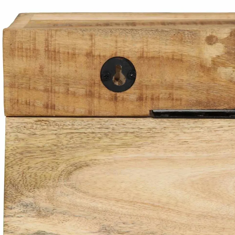 vidaXL Kapstok Wandgemonteerd Bruin 73 x 19 x 23 cm Massief mangohout