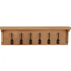 vidaXL Kapstok 60x16x16 cm massief eikenhout