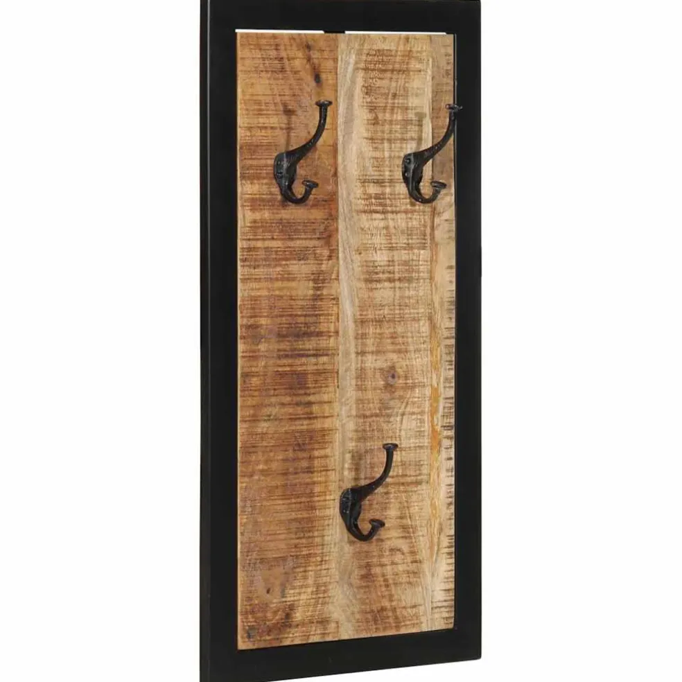 vidaXL Kapstok 40x2x80 cm massief ruw mangohout