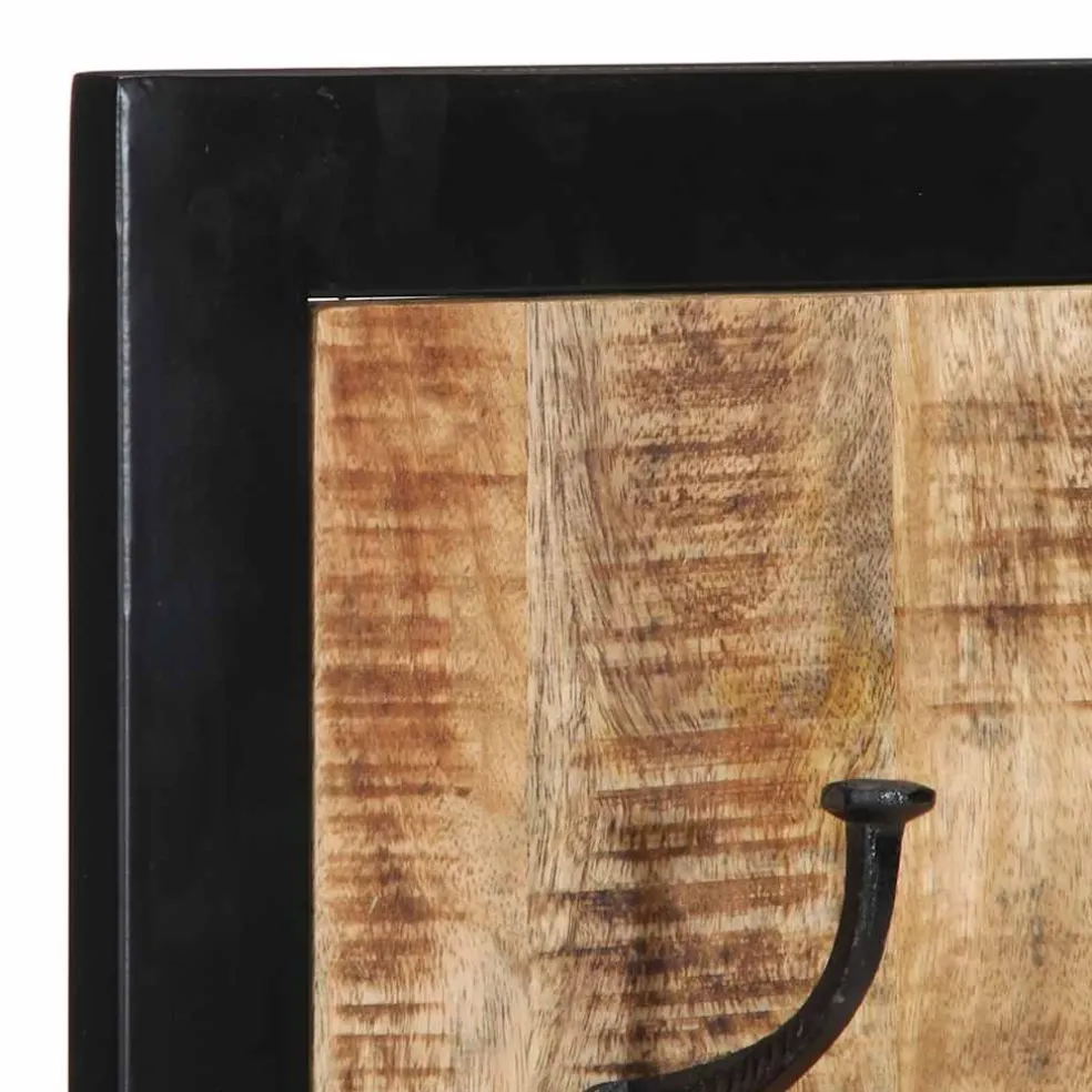 vidaXL Kapstok 40x2x80 cm massief ruw mangohout
