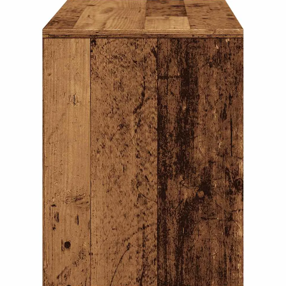 vidaXL Kaptafelkruk 70x35x45 cm bewerkt hout oud houtkleurig