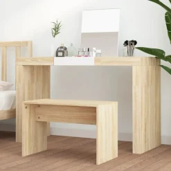 vidaXL Kaptafelkruk 70x35x45 cm bewerkt hout sonoma eikenkleurig