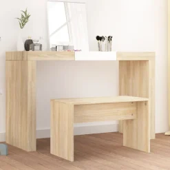 vidaXL Kaptafelkruk 70x35x45 cm bewerkt hout sonoma eikenkleurig