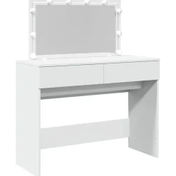 vidaXL Kaptafel met LED-verlichting 100x40x120 cm wit