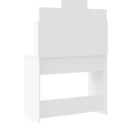 vidaXL Kaptafel met LED-verlichting 96x40x142 cm wit