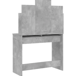 vidaXL Kaptafel met spiegel 96x39x142 cm betongrijs