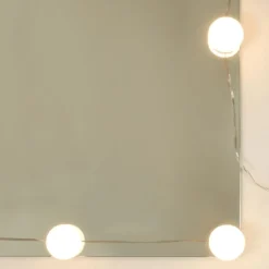 vidaXL Kaptafelset met LED's bewerkt hout grijs sonoma eikenkleurig