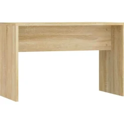 vidaXL Kaptafelset met LED's bewerkt hout sonoma eikenkleurig