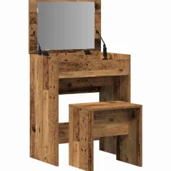 vidaXL Kaptafel 2 st Oud Hout 60 x 40 x 75 cm Bewerkt hout
