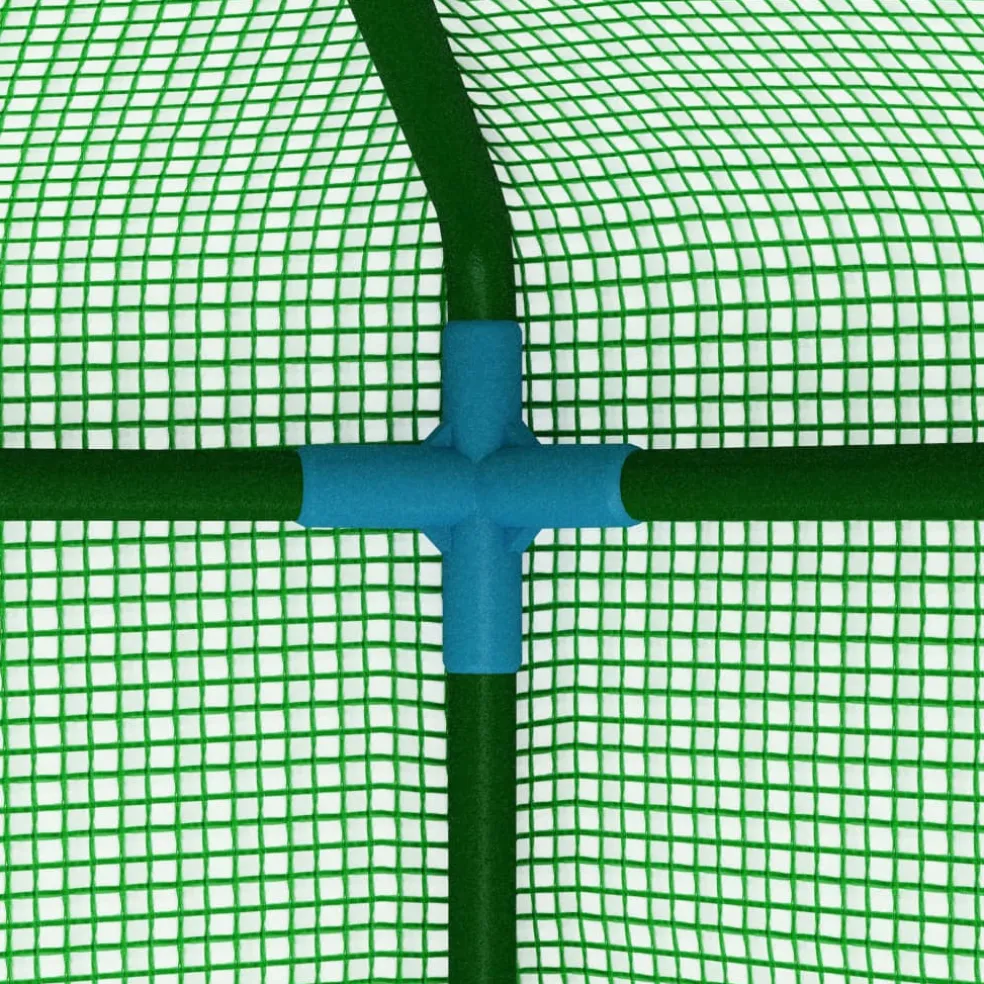 vidaXL Kas met stalen frame 0,5 m² 1x0,5x1,9 m
