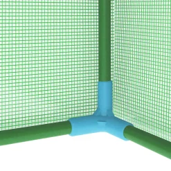 vidaXL Kas met stalen frame 0,5 m² 1x0,5x1,9 m