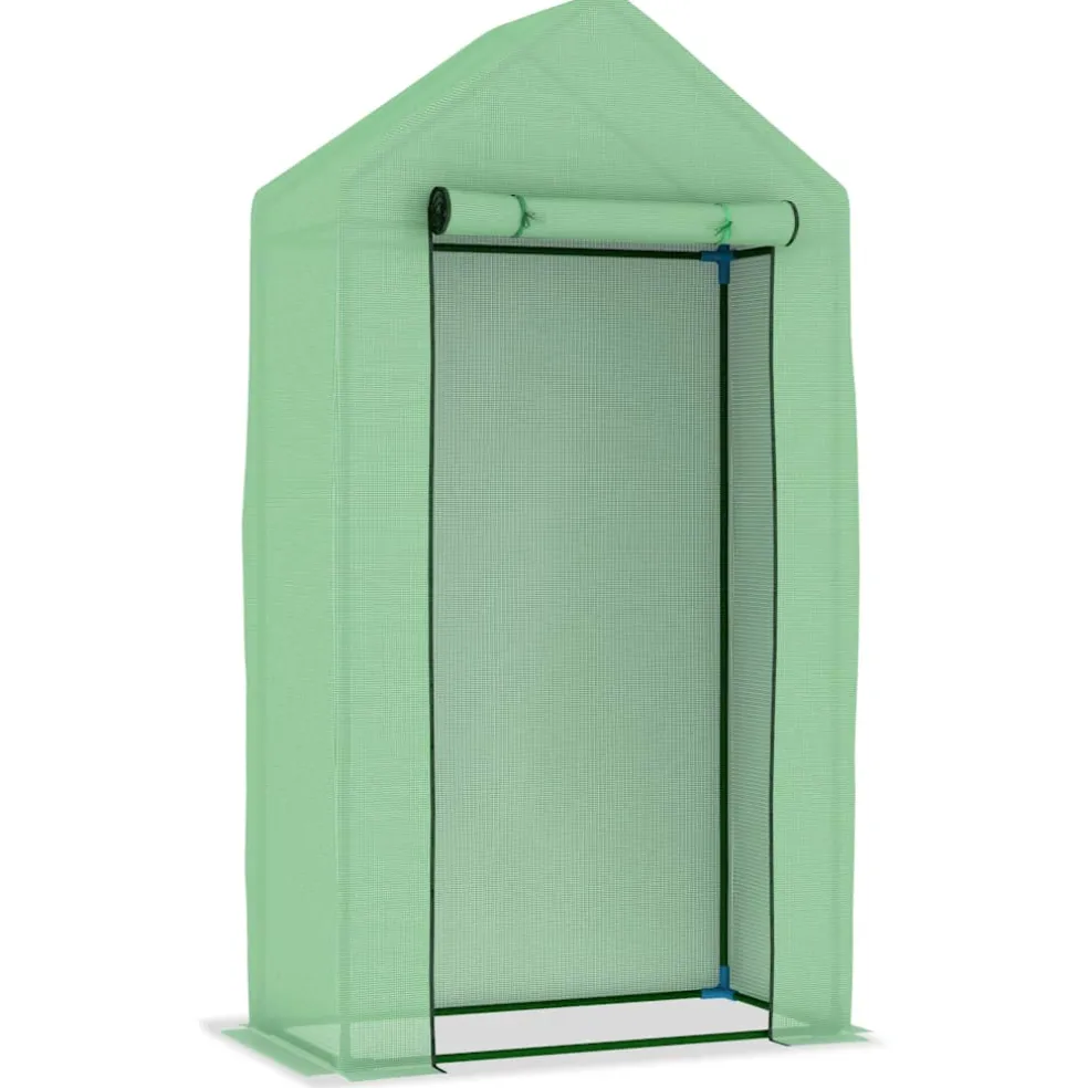 vidaXL Kas met stalen frame 0,5 m² 1x0,5x1,9 m