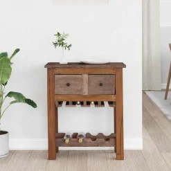 vidaXL Kast Bruin 60 x 30 x 70 cm Massief Gerecycled Hout
