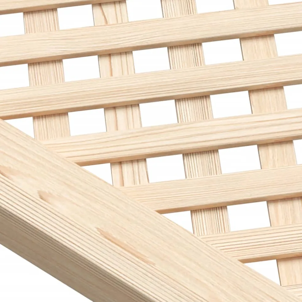 vidaXL Kastdeuren met latwerk 2 st 49,5x39,5 cm massief grenenhout