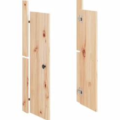 vidaXL Kastdeurtjes voor buitenkeuken MEPPEL 2 st 50x9x82 cm grenenhout