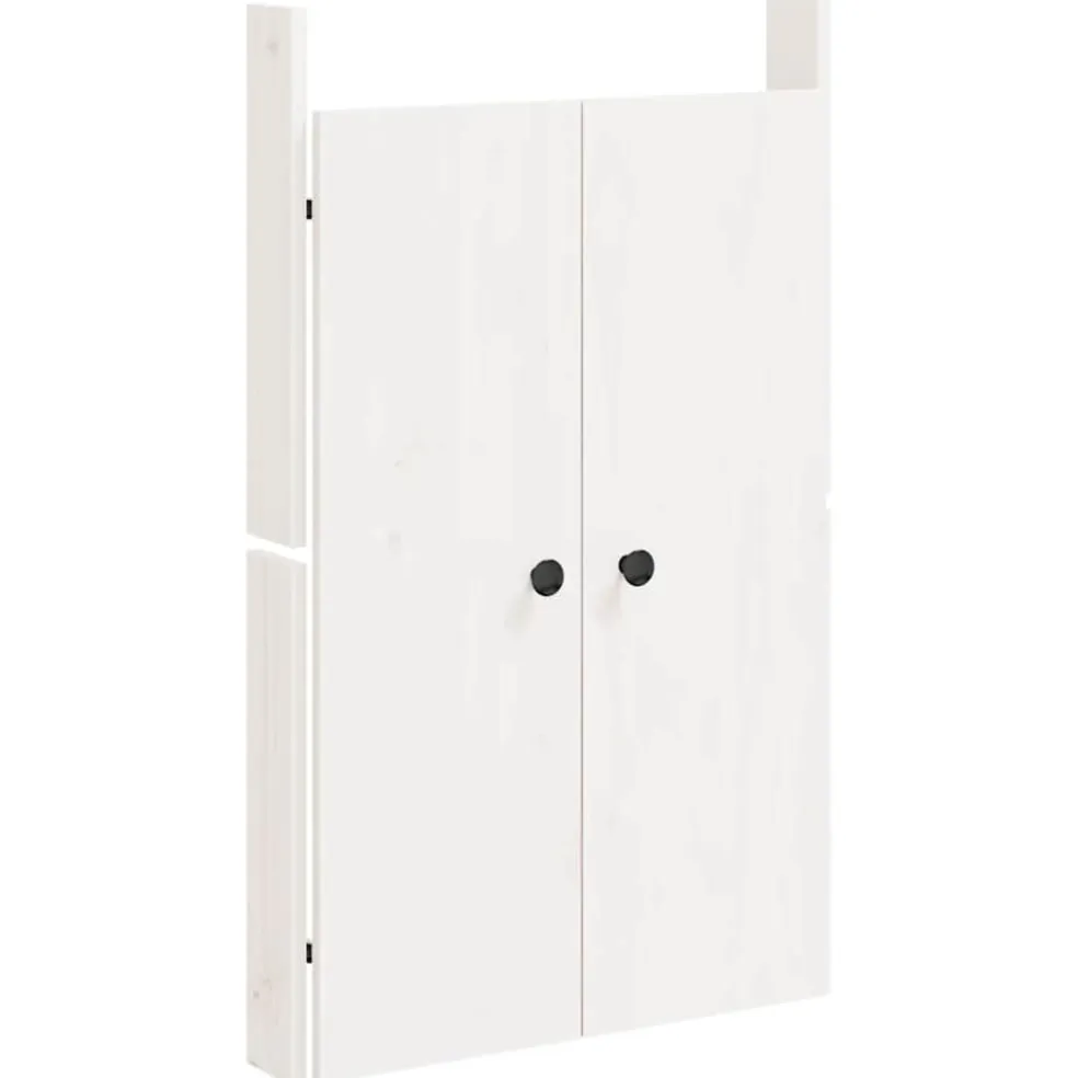 vidaXL Kastdeurtjes voor buitenkeuken MEPPEL 50x9x82 cm grenenhout wit
