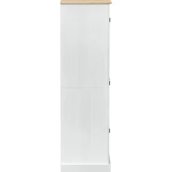 vidaXL Kasten met lade Wit 76 x 50 x 170 cm Massief grenenhout