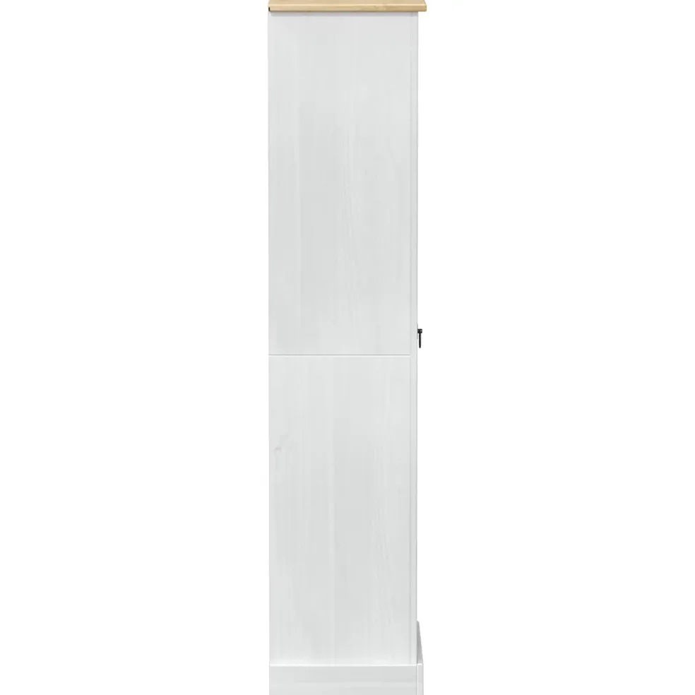 vidaXL Kasten Wit 55 x 38 x 170 cm Massief grenenhout