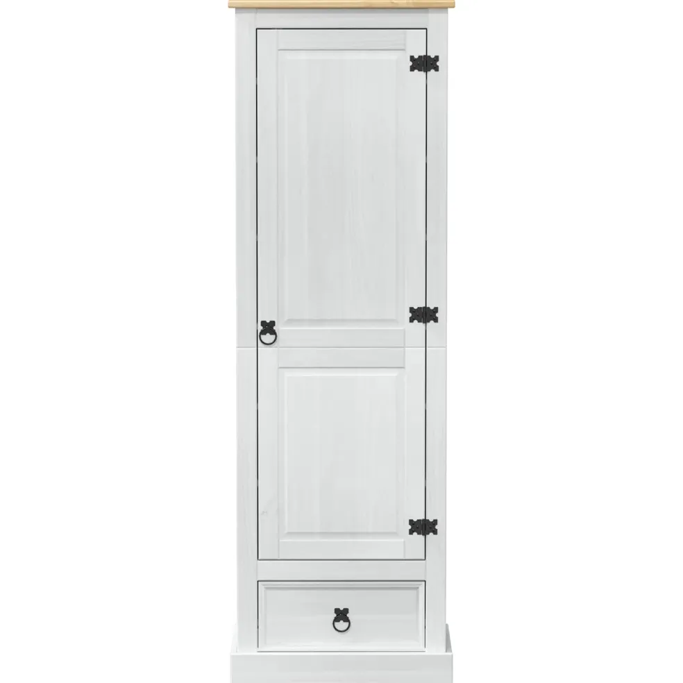 vidaXL Kasten Wit 55 x 38 x 170 cm Massief grenenhout