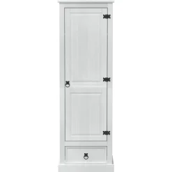 vidaXL Kasten Wit 55 x 50 x 170 cm Massief grenenhout