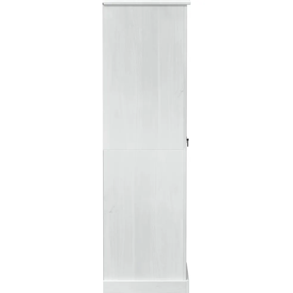 vidaXL Kasten Wit 55 x 50 x 170 cm Massief grenenhout
