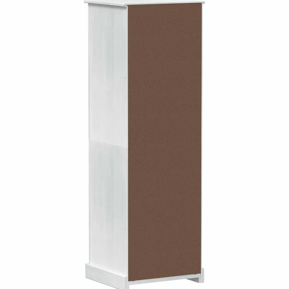 vidaXL Kasten Wit 55 x 50 x 170 cm Massief grenenhout