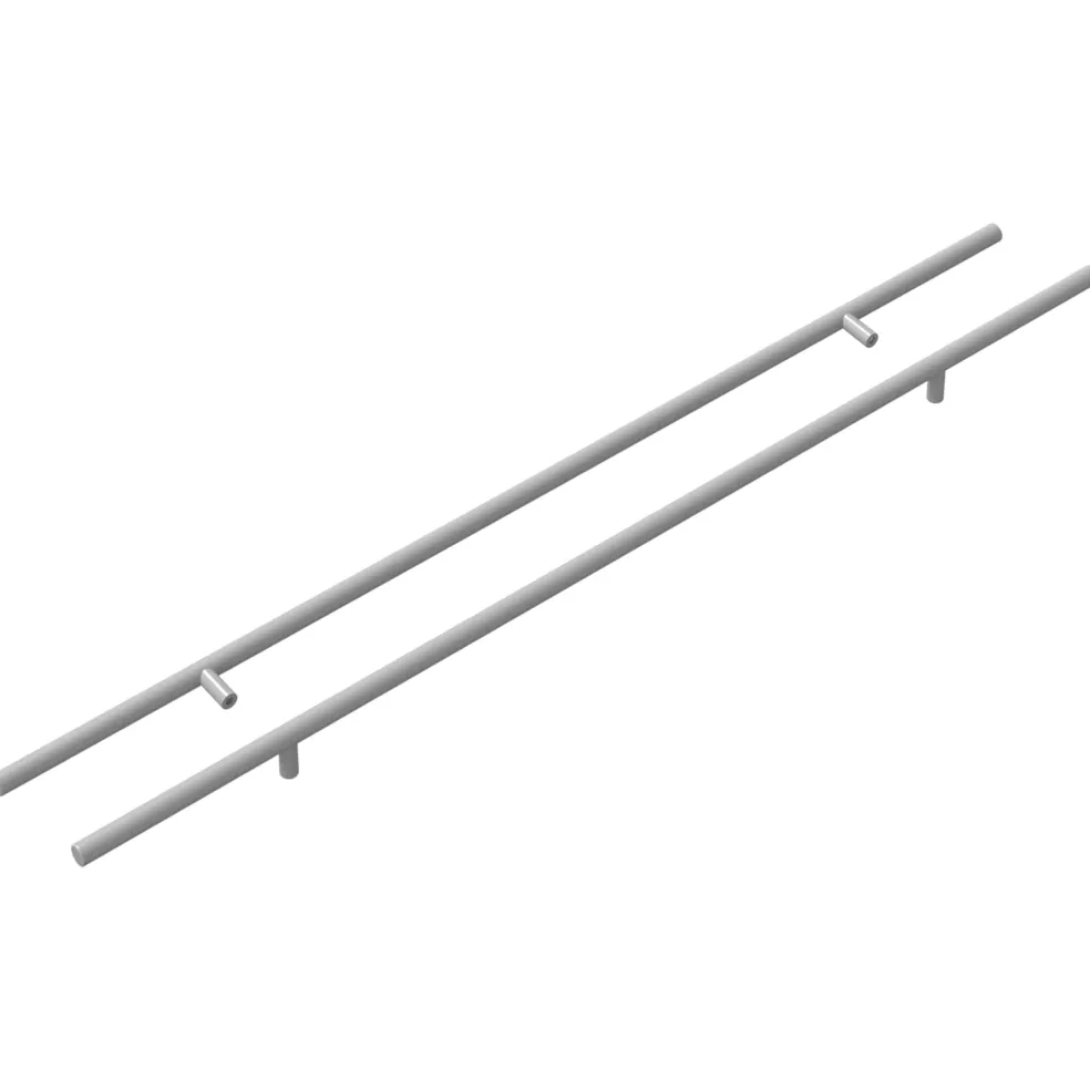 vidaXL Kasthandgreep 2 st Zilver 700mm Roestvrij staal