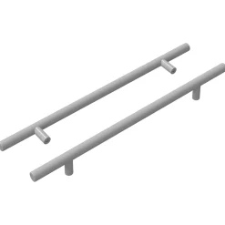 vidaXL Kasthandgreep 2 st Zilver 300 mm Roestvrij staal