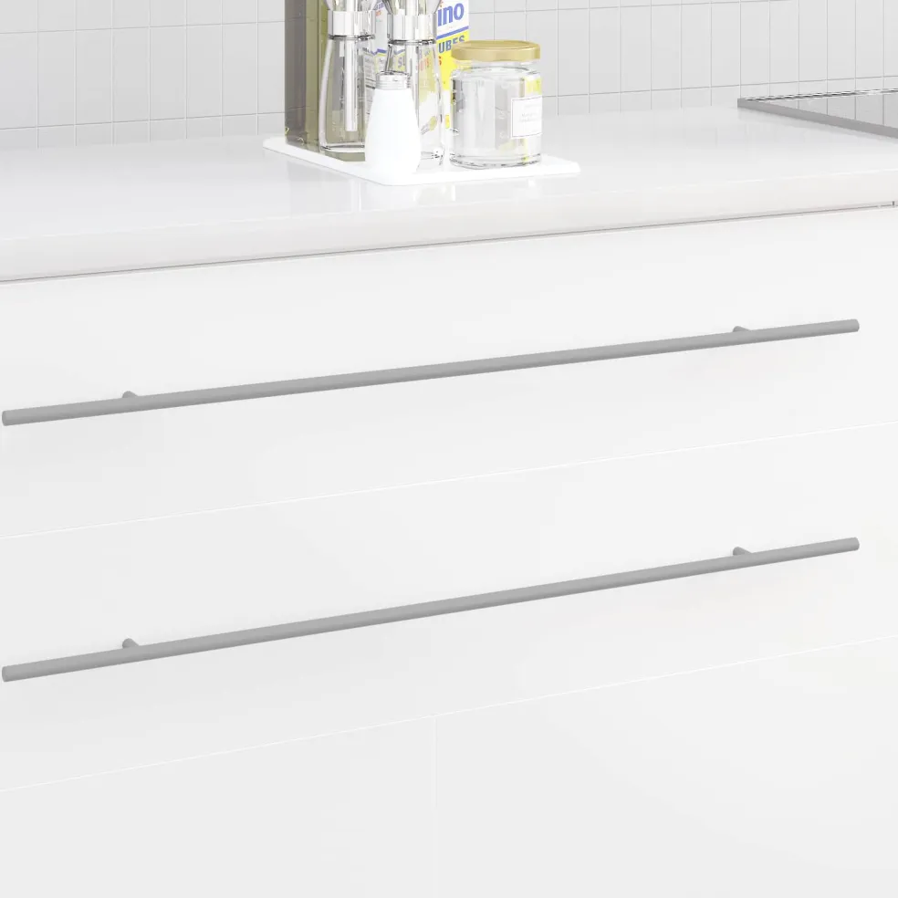 vidaXL Kasthandgreep 12 st Zilver 800 mm Roestvrij staal