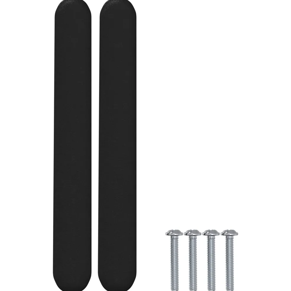 vidaXL Kasthandgreep 2 st Zwart 121 x 16.6 x 28.3 mm IJzer