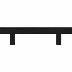 vidaXL Kasthandgreep 2 st Zwart 150 x 12,3 x 35,2 mm Roestvrij staal