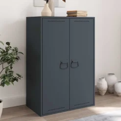 vidaXL Kast Handvatten 2 st Antraciet 85 x 45 mm Metaal