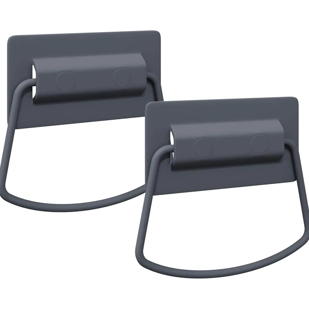 vidaXL Kast Handvatten 2 st Antraciet 85 x 45 mm Metaal