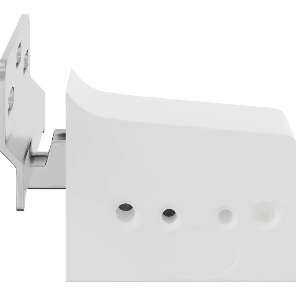 vidaXL Kast Hangbeugel 2 st Wit 70 x 48 x 19 mm Ijzer en Plastic