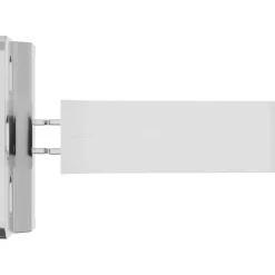 vidaXL Kast Hangbeugel 2 st Wit 70 x 48 x 19 mm Ijzer en Plastic