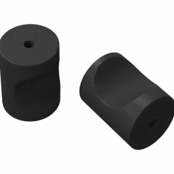 vidaXL Kastknoppen 2 st Zwart M4 x 12 mm IJzer