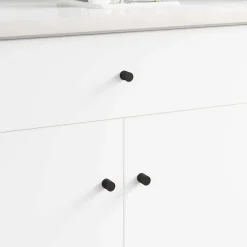 vidaXL Kastknoppen 2 st Zwart M4 x 12 mm IJzer