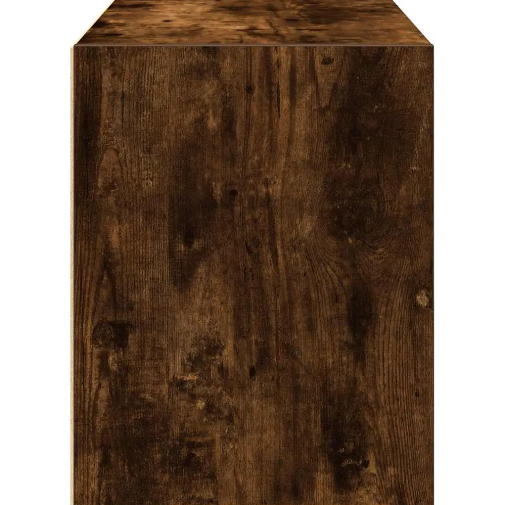 vidaXL Kast met 2 lades 60x31x40 cm bewerkt hout gerookt eikenkleurig