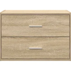 vidaXL Kast met 2 lades 60x31x40 cm bewerkt hout sonoma eikenkleur