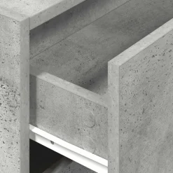 vidaXL Kast met 2 lades 60x31x40 cm bewerkt hout betongrijs