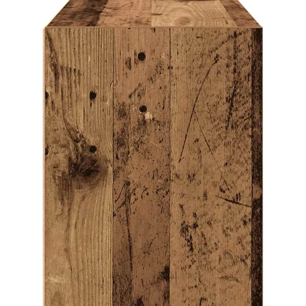 vidaXL Kast met 2 lades 60x31x40 cm bewerkt hout oud houtkleurig
